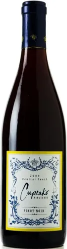 Bottle of Cupcake Pinot Noirwith label visible
