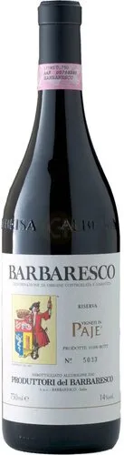 Bottle of Produttori del Barbaresco Barbaresco Riserva Pajé from search results