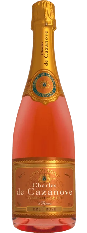 Bottle of Charles de Cazanove Tradition Brut Rosé Champagne from search results
