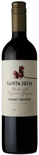 Bottle of Santa Julia Cabernet Sauvignonwith label visible