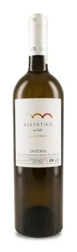 Bottle of Gaía Assyrtiko by Gaia Wild Fermentwith label visible