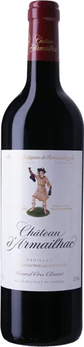 Bottle of Château d'Armailhac Pauillac (Grand Cru Classé)with label visible