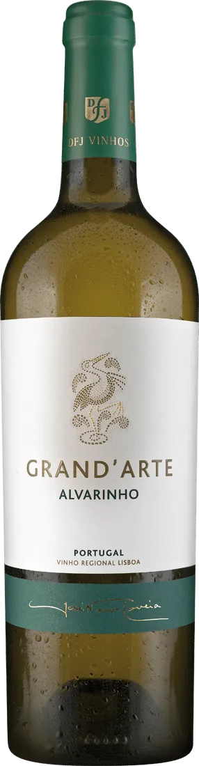 Bottle of Grand'Arte Alvarinhowith label visible