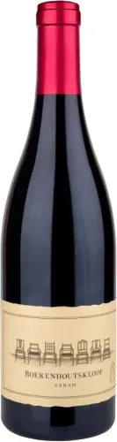 Bottle of Boekenhoutskloof Syrahwith label visible