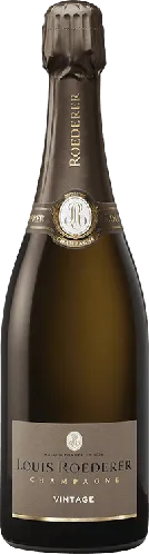 Bottle of Louis Roederer Brut Champagne (Vintage)with label visible