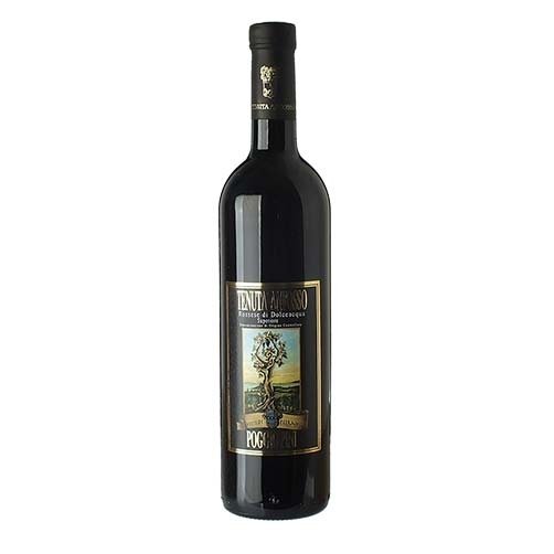 Bottle of Anfosso Poggio Pini Rossese di Dolceacqua Superiorewith label visible