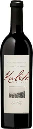 Bottle of Kuleto Estate Cabernet Sauvignonwith label visible