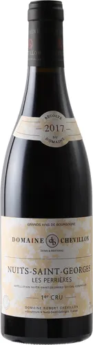 Bottle of Domaine Robert Chevillon Les Perrières Nuits-Saint-Georges 1er Cruwith label visible