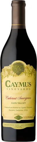 Bottle of Caymus Cabernet Sauvignonwith label visible