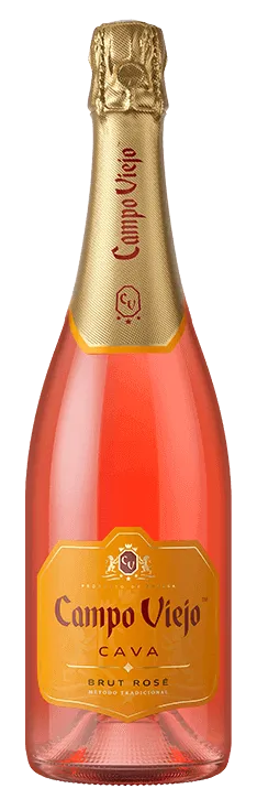 Bottle of Campo Viejo Cava Gran Brut Roséwith label visible