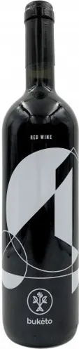 Bottle of Buketo Redwith label visible