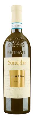 Bottle of Soraighe Luganawith label visible