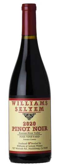 Bottle of Williams Selyem Foss Vineyard Pinot Noir from search results