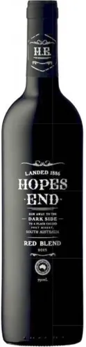 Bottle of Hopes End Red Blendwith label visible