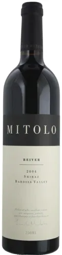 Bottle of Mitolo Reiver Shirazwith label visible