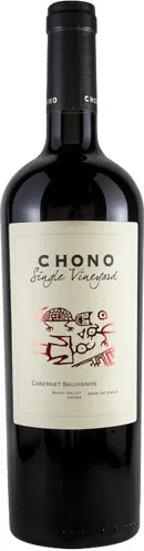Bottle of Chono Single Vineyard Cabernet Sauvignonwith label visible