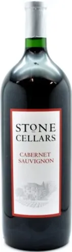 Bottle of Stone Cellars Cabernet Sauvignonwith label visible