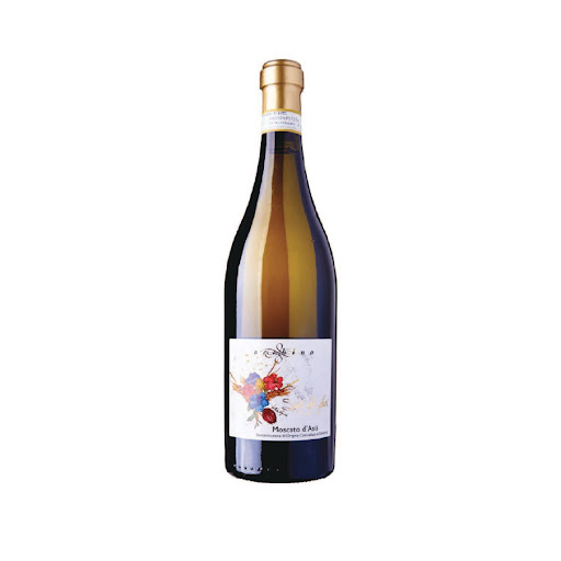 Bottle of Bocchino Sorì dei Fiori Moscato d'Astiwith label visible