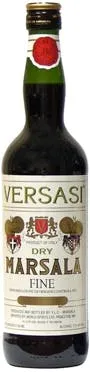 Bottle of Versasi Dry Fine Marsalawith label visible