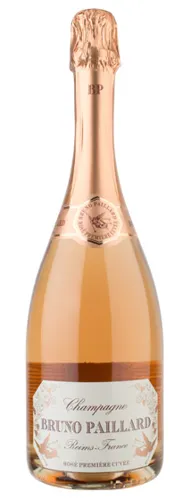 Bottle of Bruno Paillard Première Cuvée Rosé Extra Brut Champagnewith label visible