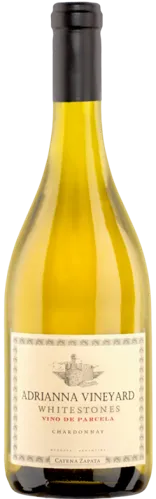 Bottle of Catena Zapata Adrianna Vineyard White Stones Chardonnaywith label visible