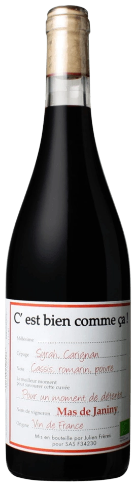 Mas de Janiny C'est Bien Comme Ça! Syrah - Carignan