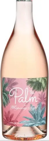 Bottle of Château d'Esclans The Palm Whispering Angel Roséwith label visible