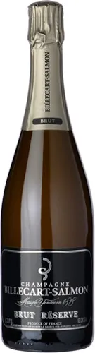 Bottle of Billecart-Salmon Brut Réserve Champagnewith label visible