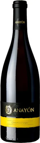 Bottle of Anayón Chardonnaywith label visible