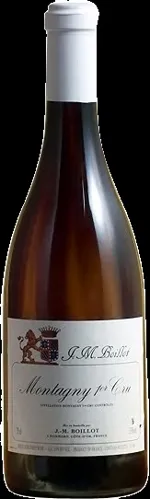 Bottle of J.M. Boillot Montagny 1er Cruwith label visible