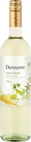 Bottle of Danzante Pinot Grigiowith label visible