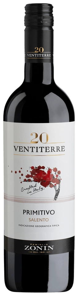 Zonin 20 Ventiterre Primitivo Salento