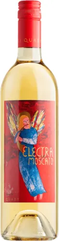 Bottle of Quady Electra White (California Moscato)with label visible