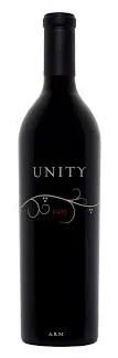 Bottle of Fisher Vineyards Unity Cabernet Sauvignonwith label visible