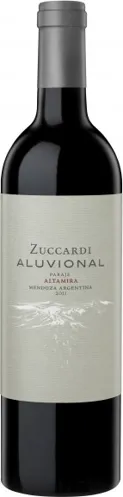 Bottle of Zuccardi Aluvional Altamirawith label visible