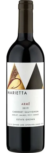 Bottle of Marietta Armé Estate Grown Cabernet Sauvignonwith label visible