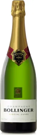 Bottle of Bollinger Special Cuvée Brut Aÿ Champagnewith label visible