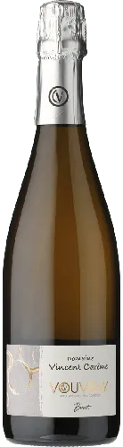Bottle of Vincent Careme Cuvée T Vouvray Brutwith label visible