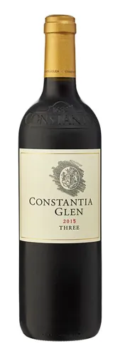 Bottle of Constantia Glen Threewith label visible