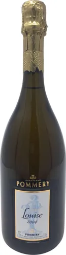 Bottle of Pommery Cuvée Louise Brut Champagnewith label visible