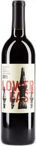 Bottle of Gramercy Cellars Lower East Cabernet Sauvignonwith label visible