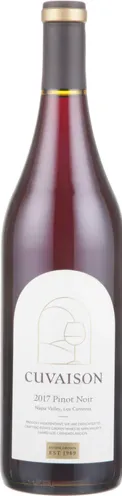 Bottle of Cuvaison Estate Grown Pinot Noirwith label visible