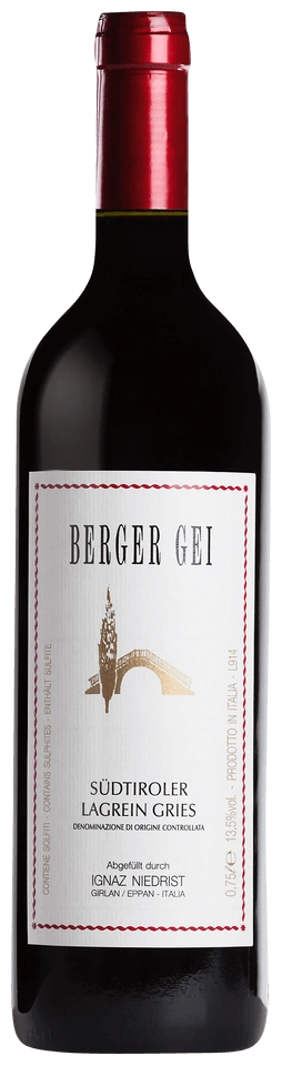 Ignaz Niedrist Berger Gei Südtiroler Lagrein Gries Riserva