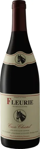Bottle of Clos de la Roilette Fleuriewith label visible