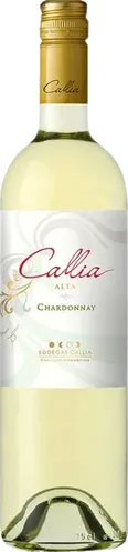 Bottle of Callia Alta Pinot Grigiowith label visible