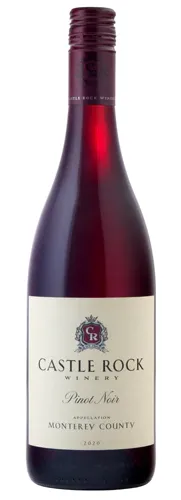 Bottle of Castle Rock Monterey County Pinot Noirwith label visible