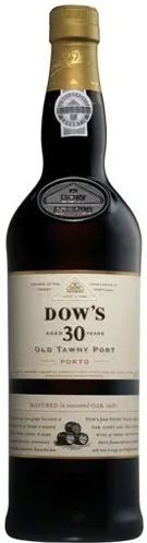 Bottle of Dow's 30 Years Old Tawny Portwith label visible