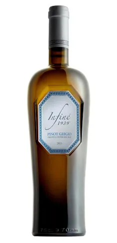 Bottle of Infiné 1939 Pinot Grigio Trentino Superiorewith label visible
