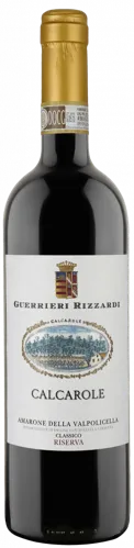 Bottle of Guerrieri Rizzardi Calcarole Amarone della Valpolicella Classicowith label visible