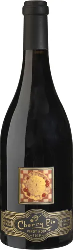 Bottle of Cherry Pie San Pablo Bay Block Vineyard Pinot Noirwith label visible